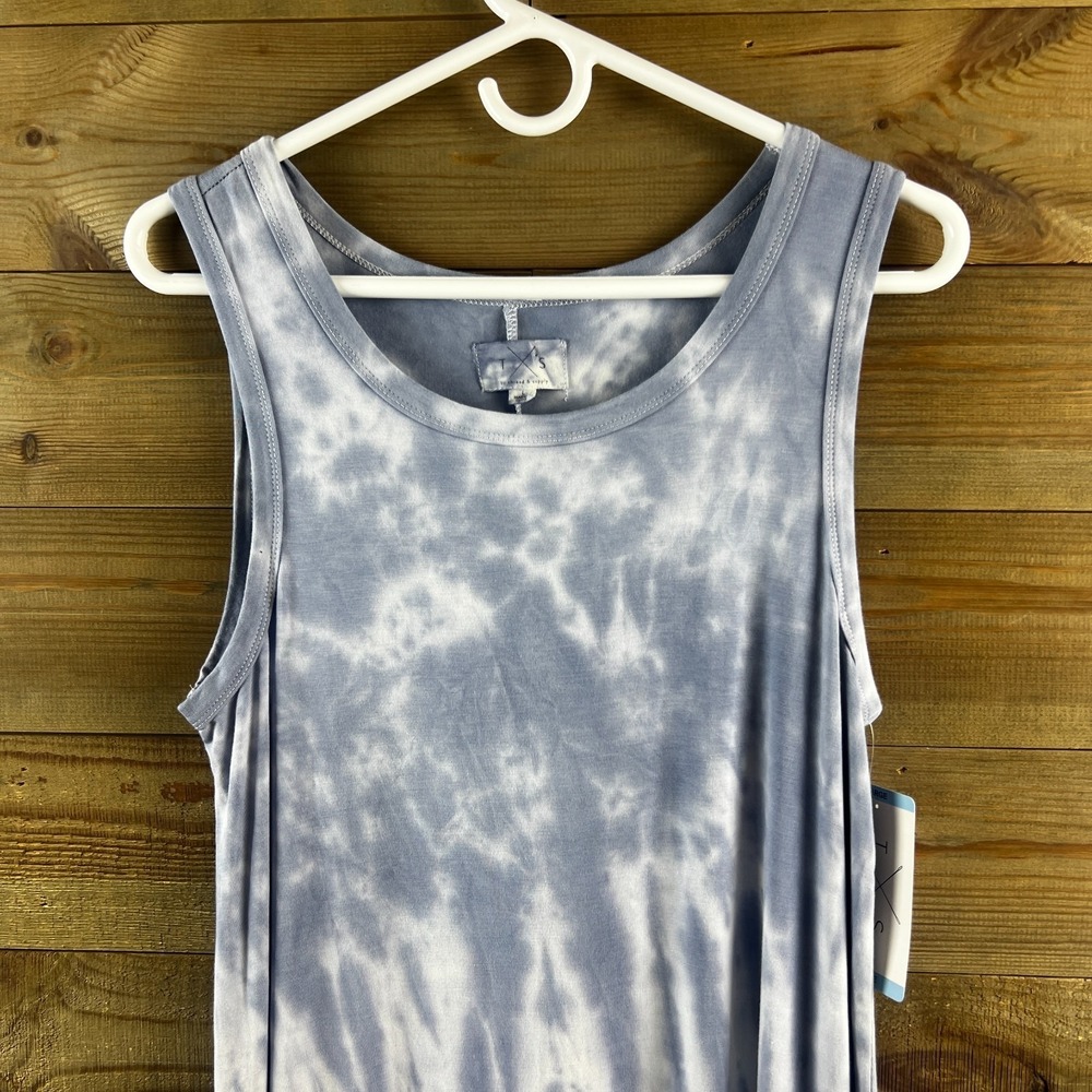 Thread &‎ Supply Womens Dress Sleeveless Tye Dye Shift Comfy Casual Size Large - Picture 2 of 7